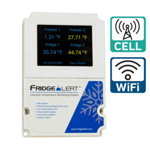 Fridge and cold-room alert device