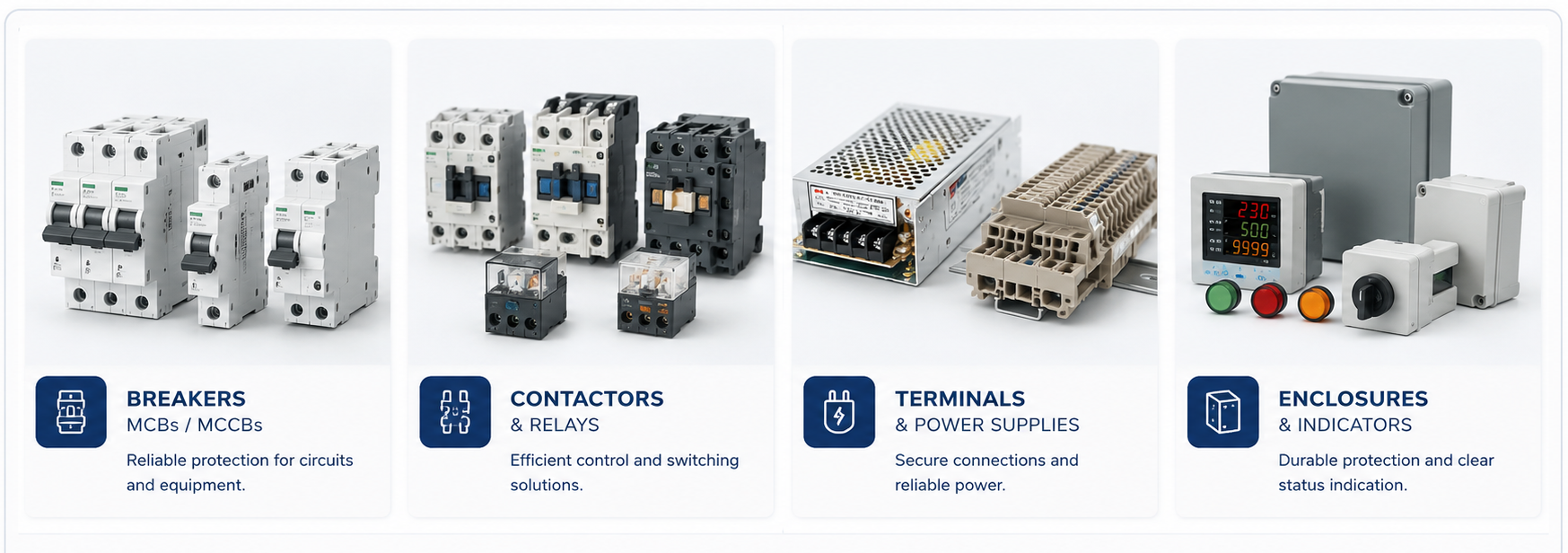 Electrical and panel supply components